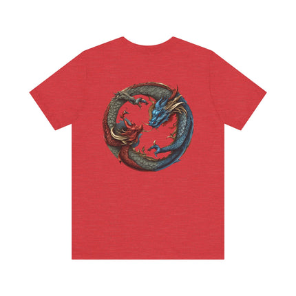 CHINESE DRAGON YIN TANG T-Shirt - Traditional Asian Dragon Art Tee