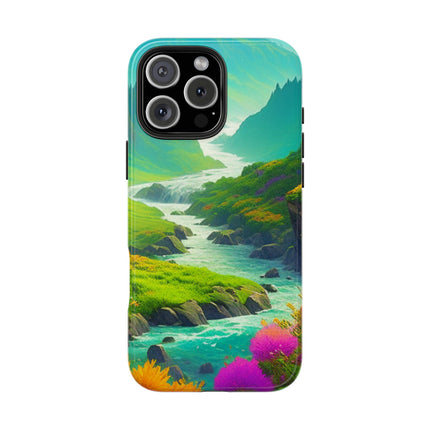 RIVER SPRING FLOWER VALLEY Phone Case
