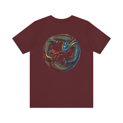 CHINESE DRAGON YIN TANG T-Shirt - Traditional Asian Dragon Art Tee