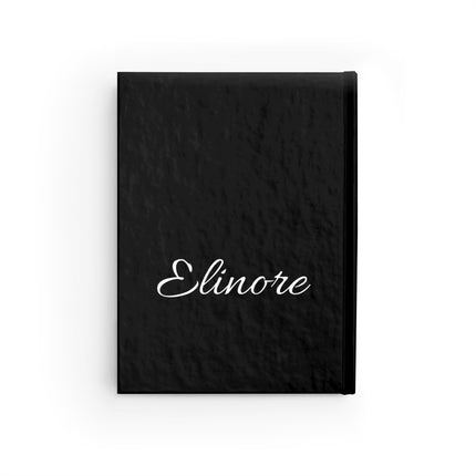 Personalized Letter E Diary | Custom Companion Journal | Hardcover Daily Life Log Black Book | Birthday, Wedding, Grandma, Grandmother Gift