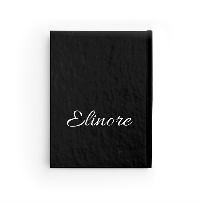 Personalized Letter E Diary | Custom Companion Journal | Hardcover Daily Life Log Black Book | Birthday, Wedding, Grandma, Grandmother Gift