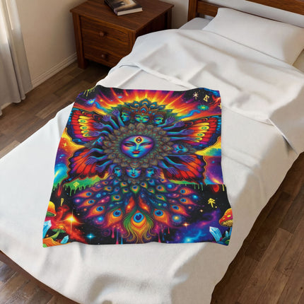 PSYCHEDELIC GODDESFLY Trippy Blanket