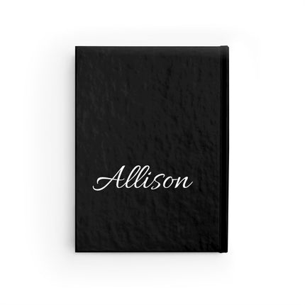 Personalized Letter A Diary | Custom Companion Journal | Hardcover Daily Life Log Black Book | Birthday, Wedding, Grandma, Grandmother Gift