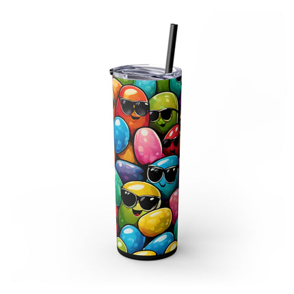 COOL BEANS Skinny Tumbler - Retro Jelly Beans Candy Lover Cup