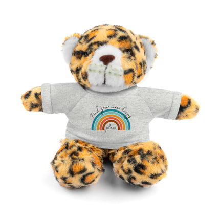 FIND YOUR INNER HAPPY PLACE Inspirational Rainbow Stuffed Animal