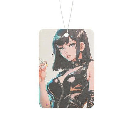 Cigarette Smoking Anime Girl Car Air Freshener