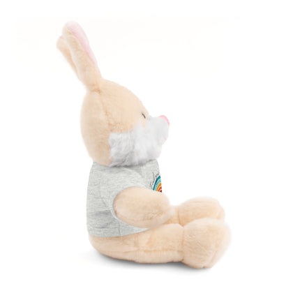 FIND YOUR INNER HAPPY PLACE Inspirational Rainbow Stuffed Animal