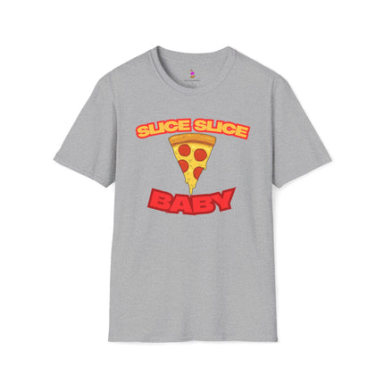 SLICE SLICE BABY Funny Pizza/Music Lover T-Shirt