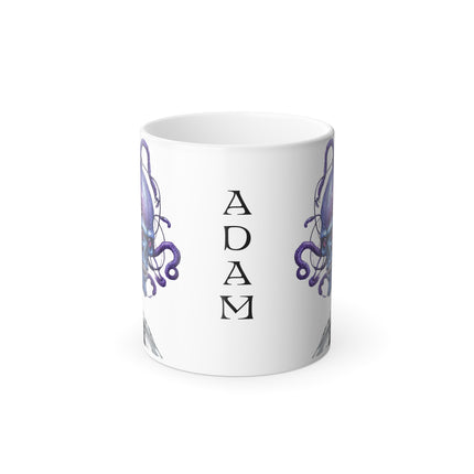 PERSONALIZED Cyborg Alien Brain Coffee Mug | Tentacle Robotic Skull Cup | Gift For Him | Video Game Inspired Mug | Gift For Her