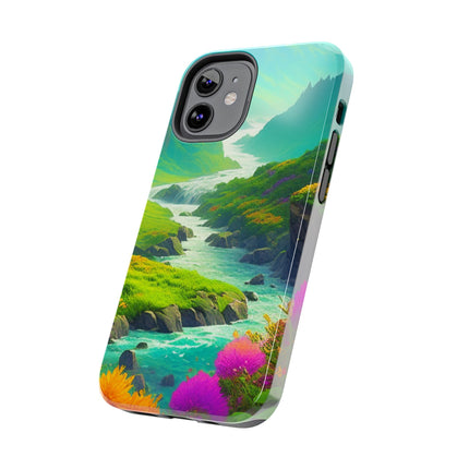 RIVER SPRING FLOWER VALLEY Phone Case