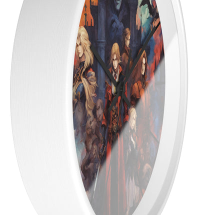 ALLIANCE AGAINST THE FORCES OF DARKNESS Video Game Inspired Abstract Collage Wall Art Clock