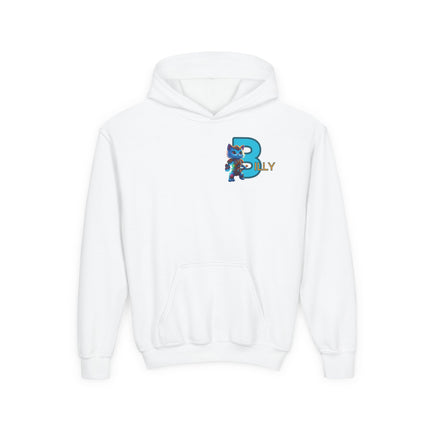 CUSTOM Letter B PERSONALIZED Warrior Cat Boys Hoodie Sweatshirt (ADD NAME TO FRONT)