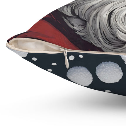 SANTA CLAUS CHRISTMAS Snowy St. Nick Pillow