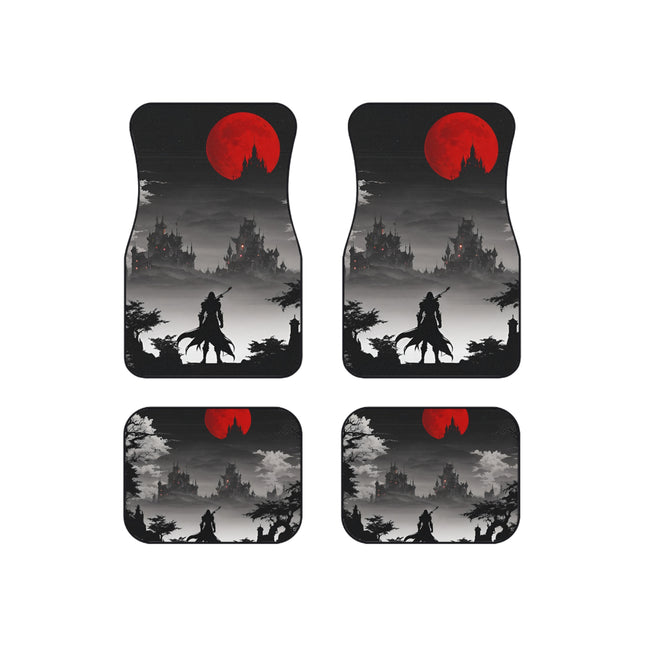DEATH AND TERROR AWAIT UNDER THE BLOOD MOON Video Game Inspired Car Mats