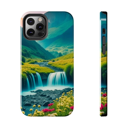 FLOWER CASCADE MOUNTAINS Phone Case