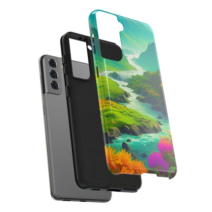 RIVER SPRING FLOWER VALLEY Phone Case