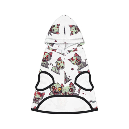 Zombie Cat Pet Sweatshirt, Undead Brain Kittens Cats or Dogs Hoodie, Bloody Gray Feline Kitty Animal Lovers Shirt, Cute Pet Lover Gift