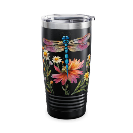 DRAGONFLY FLOWER GARDEN Tumbler
