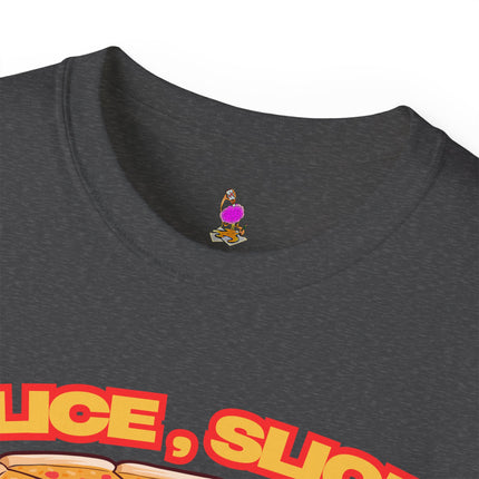 SLICE SLICE BABY Funny Pizza and Music Lover T-Shirt