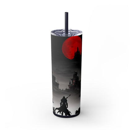 DEATH AND TERROR AWAIT - Video Game Inspired Skinny Tumbler