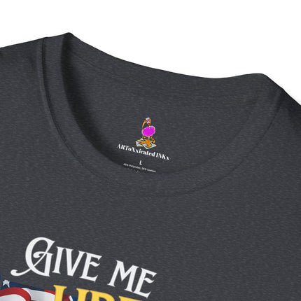 GIVE ME LIBERTY OR GIVE ME TRUMP President Donald Trump T-Shirt - Republican Voter Election Gift Tee