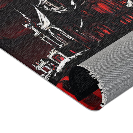 ONWARD UNTO THE WALLS OF EVIL Video Game Inspired Area Rug