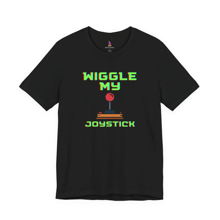 WIGGLE MY JOYSTICK T-Shirt - Funny Gamer Adult Humor Tee