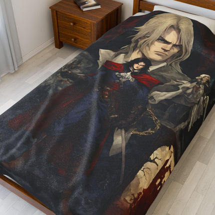 A LEGEND APPEARS IN THE LEGACY OF HIS FATHER Video Game Inspired Collage Blanket