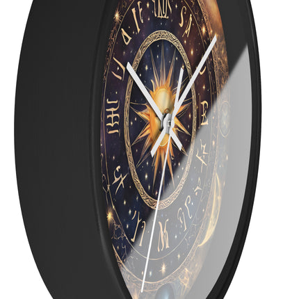 GALAXY CYCLE Wall Clock - Celestial Moon Phases Astronomy Decor
