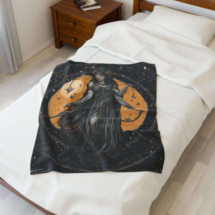 TWISTED WITCH GODDESS Three Armed Star Keeper Blanket