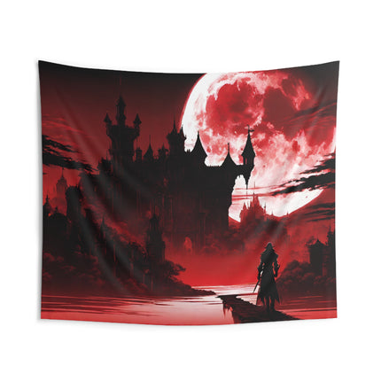 OVERLOOKING THE ABYSS OF SOULLESS EVIL Video Game Inspired Wall Tapestry