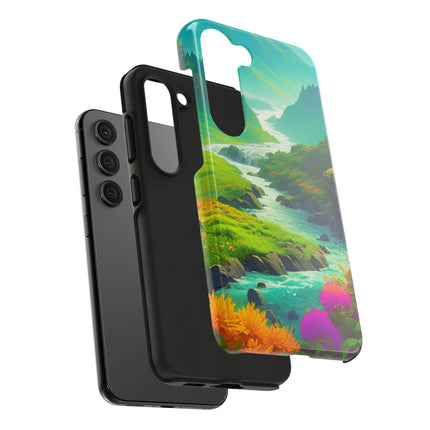 RIVER SPRING FLOWER VALLEY Phone Case