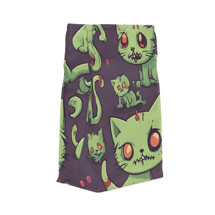 Zombie Cat Lunch Bag, Cute Walking Dead Kittens Polyester Insulated Food Carrier, Child Adult & Teen Work Office School Gift Meal Traveler