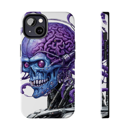 BLUE ALIEN SKULL Phone Case