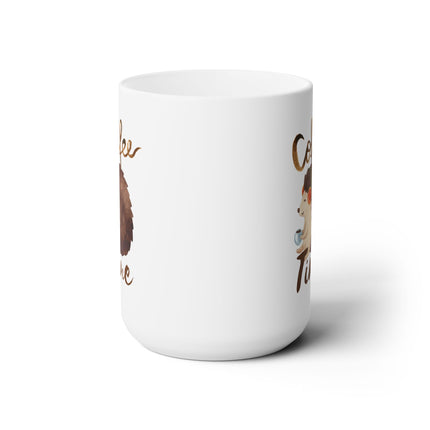 COFFEE TIME Cute Hedgehog Coffee Cup