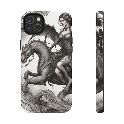 DRAGON AND MORPHING REPTILIAN BEAUTY Phone Case