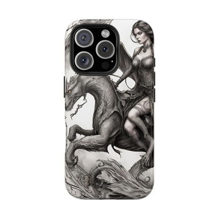 DRAGON AND MORPHING REPTILIAN BEAUTY Phone Case