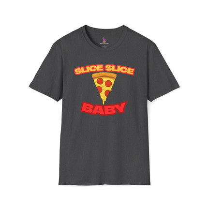 SLICE SLICE BABY Funny Pizza/Music Lover T-Shirt