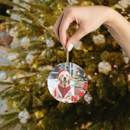 PERSONALIZED GOLDEN RETRIEVER Christmas Ornament