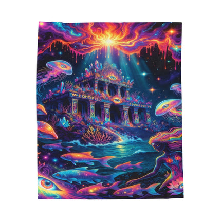 TEMPLE OF ATLANTIS Psychedelic Blanket