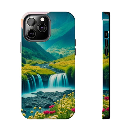FLOWER CASCADE MOUNTAINS Phone Case