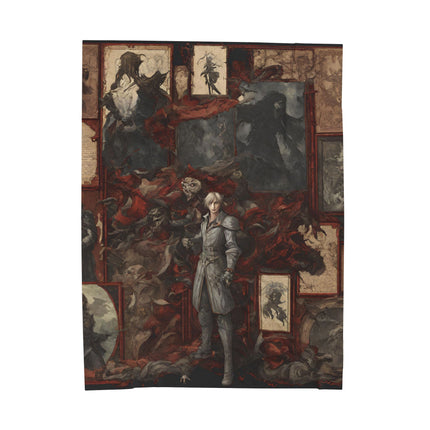 PORTRAITS OF INEVITABLE LEGACY Video Game Inspired Abstract Collage Blanket