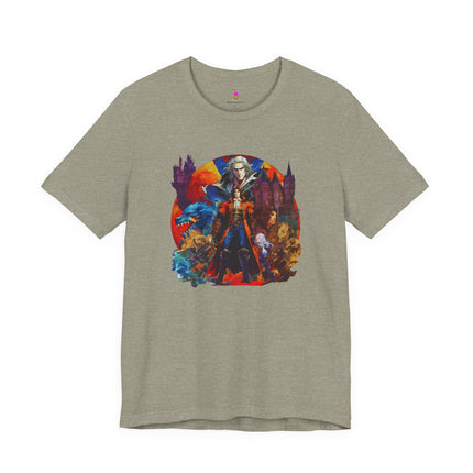 CREATURES OF THE CASTLE Video Game Inspired Collage T-Shirt - Retro Gaming Tribute Tee