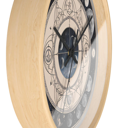LUNAR MOON PHASES Wall Clock