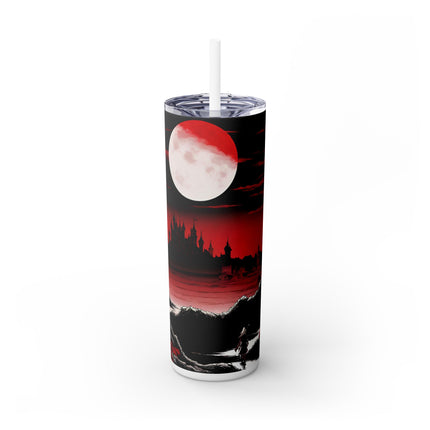 THE PATH OF EMPTINESS IS A PRELUDE TO THE NIGHT - Video Game Inspired Skinny Tumbler