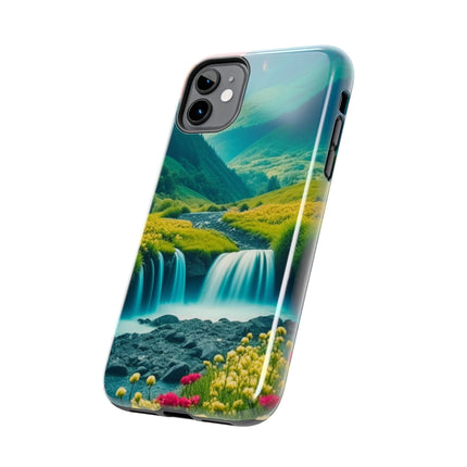 FLOWER CASCADE MOUNTAINS Phone Case