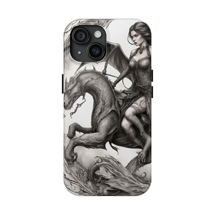 DRAGON AND MORPHING REPTILIAN BEAUTY Phone Case