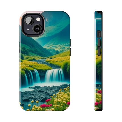 FLOWER CASCADE MOUNTAINS Phone Case