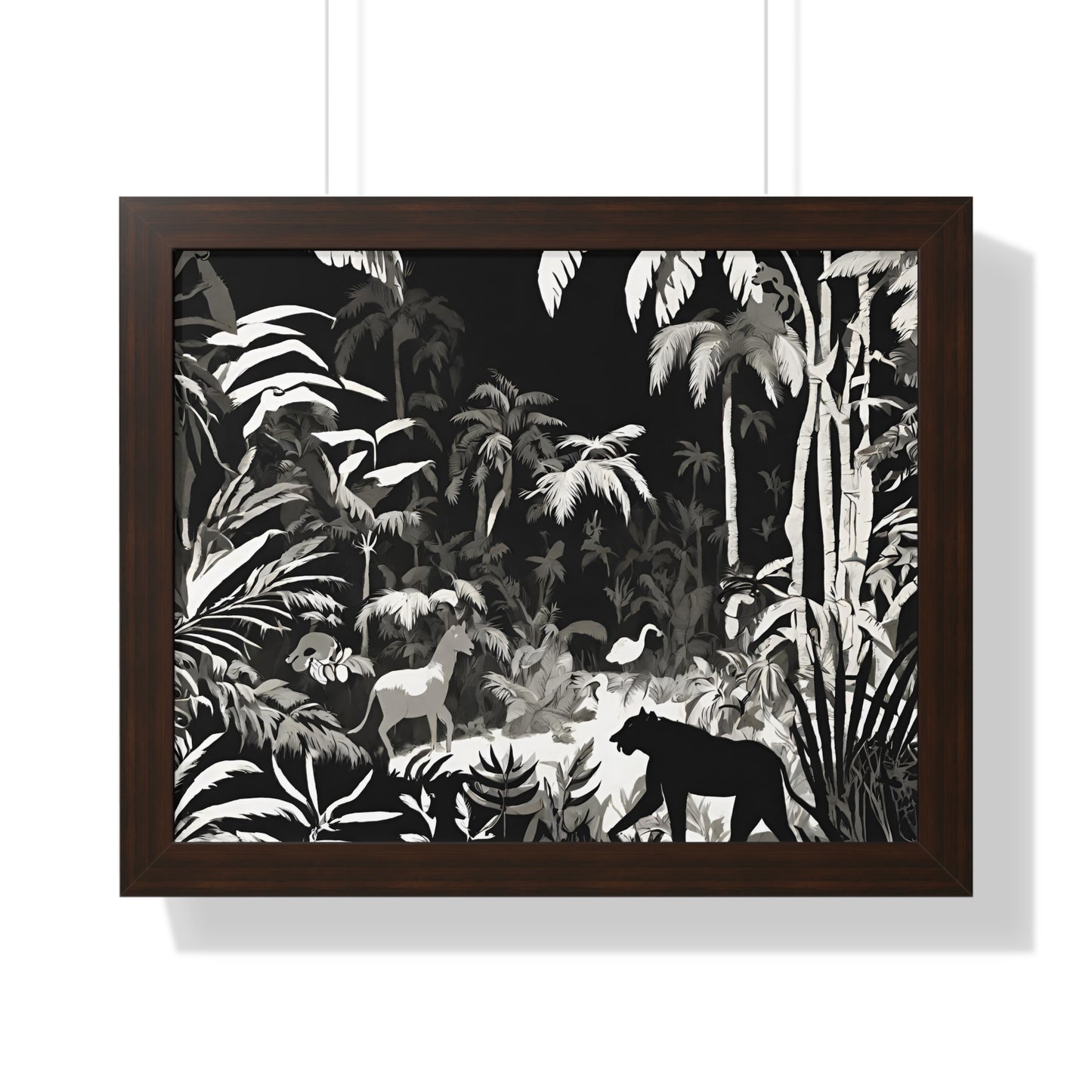 Animal Kingdom Print, Animal Wall Art, Wildlife Picture, Shadow Wall Hanging, Jungle Picture, Living Room Poster, Office Scenery