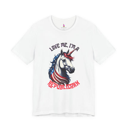 LOVE ME, I'M A REPUBLICORN T-Shirt - Funny Republican Unicorn Patriotic Tee